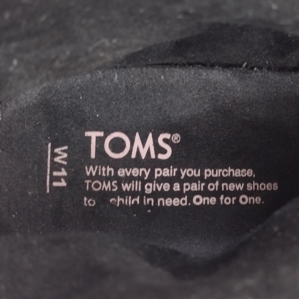 Toms Wool Blend Chelsea Boots Women's 11 Gray Boho Retro 90s Y2K Casual - Picture 9 of 11